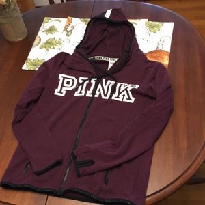 PINK Zip up sweatshirt size s